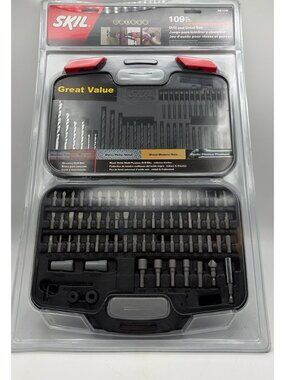 SKIL 109 Piece Drilling & Driving Bit Kit 98109 W/ Case Brand New Sealed